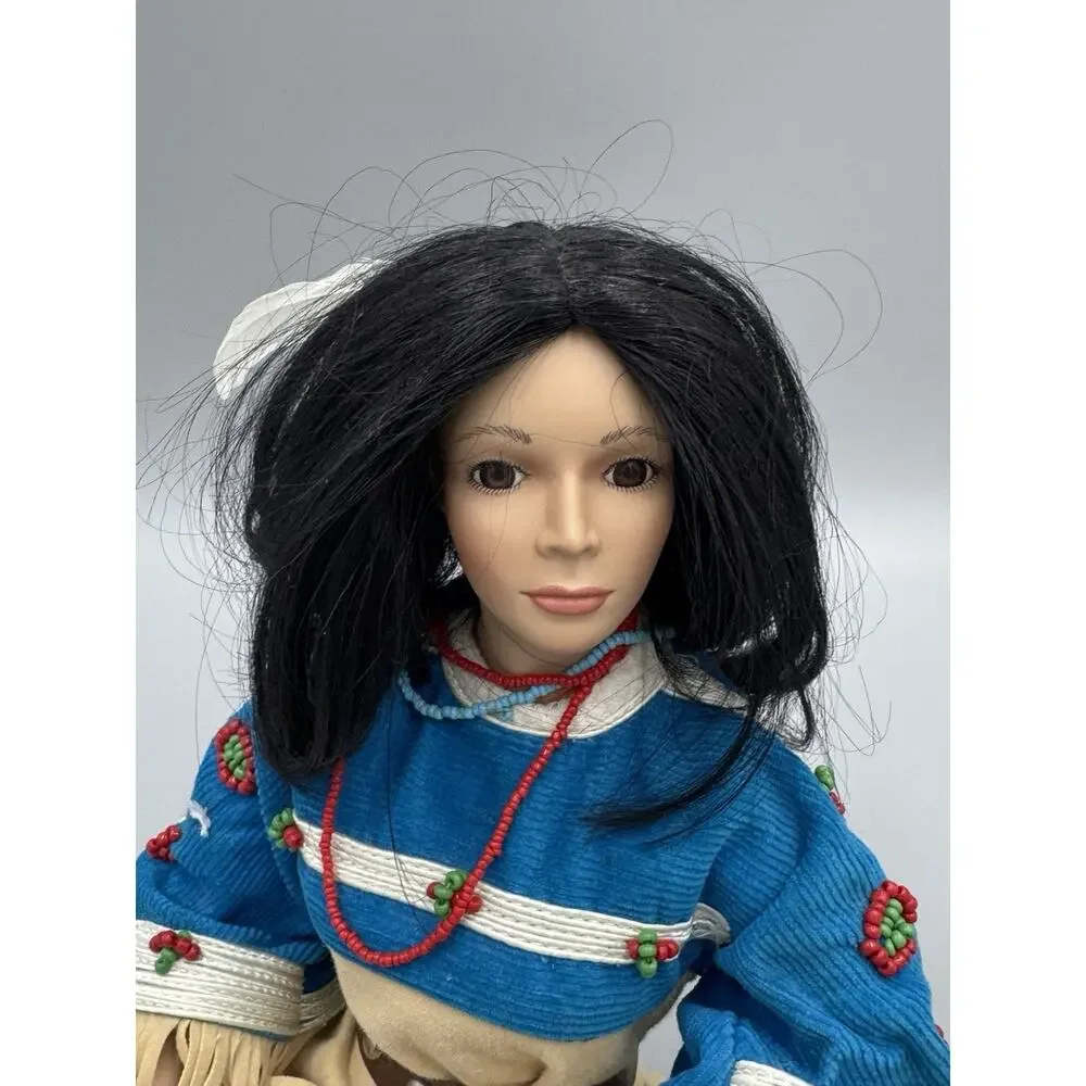 Vintage 1997 Hamilton Collection Doll Falling Star Native American Posable Legs